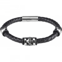 Браслет Zippo Three Charms Leather Bracelet 3 с шармами (20 см) купить в Якутске