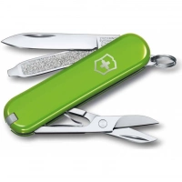 Нож Victorinox Classic SD Colors, Smashed Avocado (0.6223.43G) светло-зелёный, 7 функций 58мм купить в Якутске